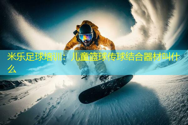 米乐足球培训：儿童篮球传球结合器材叫什么